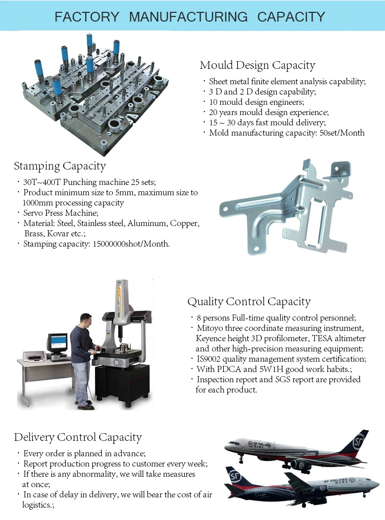 High Progressive Metal Stamping Punching Mold with ISO9001certification